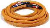 Heated hose used for spray foam application.