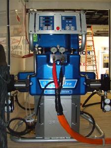 Gusmer Graco H-25 proportioning unit used for spray foam insulation.