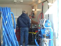 Graco H-40 or H-XP3 installed in a mobile spray foam trailer.